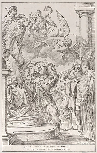 Plate 11: Saint William of Aquitaine, 1678. Creator: Giuseppe Maria Mitelli