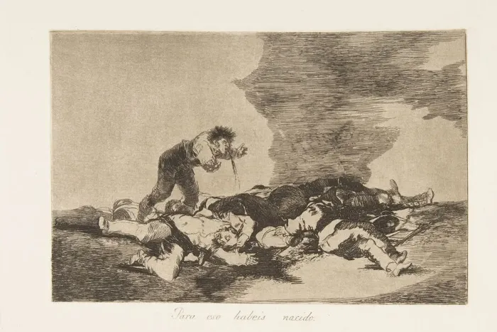 Framed Print : Plate 12 from The Disasters of War (Los Desastres de la Guerra): This Framed Print : Plate 12 from The Disasters of War (Los Desastres de la Guerra): This