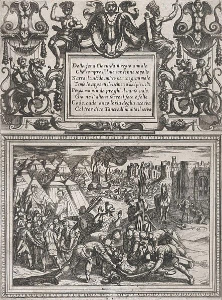 Plate 12: Illustration to Canto XII, from Torquato Tassos Gerusalemme liberata... ca