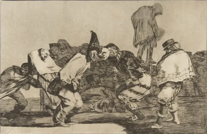 Framed Print : Plate 14 from the Disparates : Carnival Folly, ca. 1816-23 (published 1864) Framed Print : Plate 14 from the Disparates : Carnival Folly, ca. 1816-23 (published 1864)