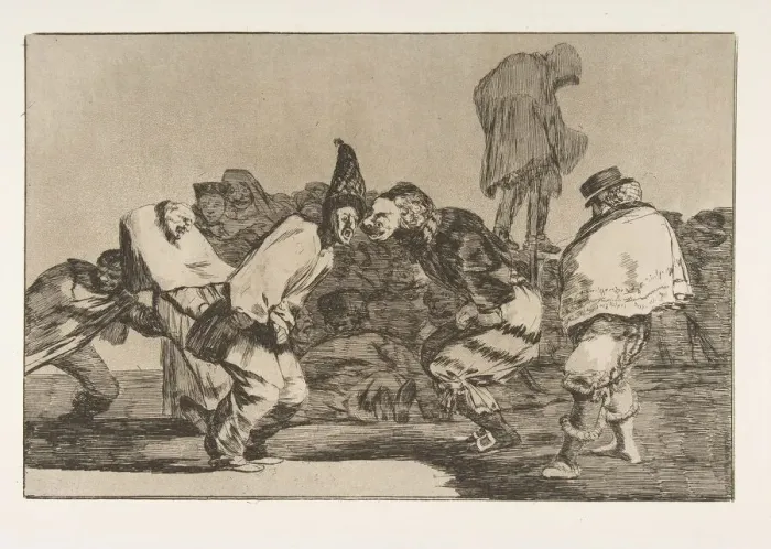 Framed Print : Plate 14 from the Disparates : Carnival Folly, ca. 1816-23 (published 1864) Framed Print : Plate 14 from the Disparates : Carnival Folly, ca. 1816-23 (published 1864)