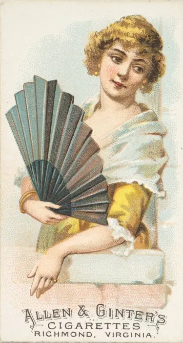 Framed Print : Plate 15, from the Fans of the Period series (N7) for Allen & Framed Print : Plate 15, from the Fans of the Period series (N7) for Allen &