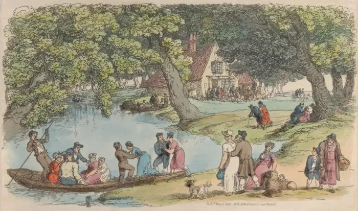 Framed Print : Plate 15, from World in Miniature, 1816. 1816. Creator: Thomas Rowlandson Framed Print : Plate 15, from World in Miniature, 1816. 1816. Creator: Thomas Rowlandson