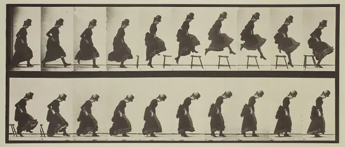 Framed Print : Plate 156 from Animal Locomotion, 1887. Creator: Eadweard J Muybridge Framed Print : Plate 156 from Animal Locomotion, 1887. Creator: Eadweard J Muybridge