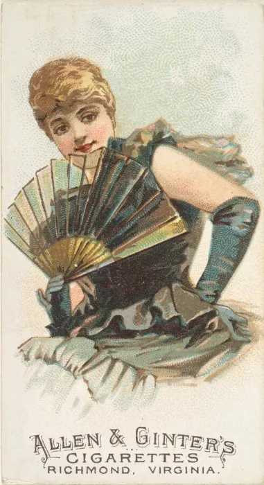 Framed Print : Plate 16, from the Fans of the Period series (N7) for Allen & Framed Print : Plate 16, from the Fans of the Period series (N7) for Allen &