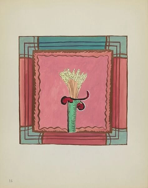 Plate 16: Wheat Sheaf, Altar Panel: From Portfolio 'Spanish Colonial Designs of New Mexico', 1935  /  19 Creator: Unknown