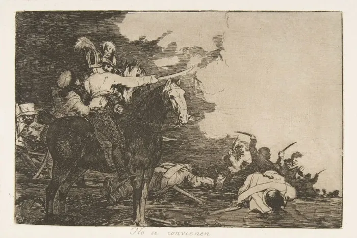 Framed Print : Plate 17 from The Disasters of War (Los Desastres de la Guerra): They Framed Print : Plate 17 from The Disasters of War (Los Desastres de la Guerra): They