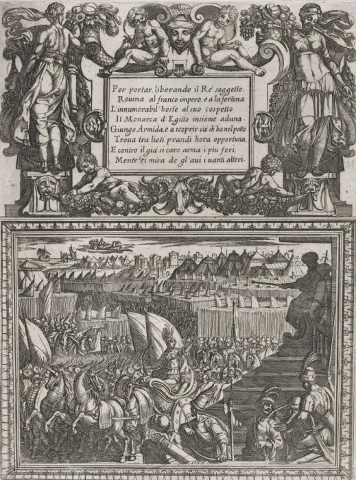 Framed Print : Plate 17: Illustration to Canto XVII, from Torquato Tassos Gerusalemme liberata... ca Framed Print : Plate 17: Illustration to Canto XVII, from Torquato Tassos Gerusalemme liberata... ca
