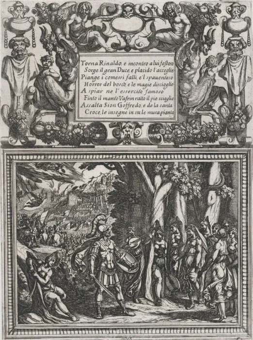 Framed Print : Plate 18: Illustration to Canto XVIII, from Torquato Tassos Gerusalemme liberat... ca Framed Print : Plate 18: Illustration to Canto XVIII, from Torquato Tassos Gerusalemme liberat... ca