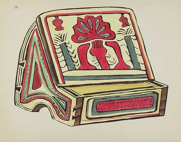 Plate 18: Reading Stand: From Portfolio 'Spanish Colonial Designs of New Mexico', 1935  /  1942. Creator: Unknown