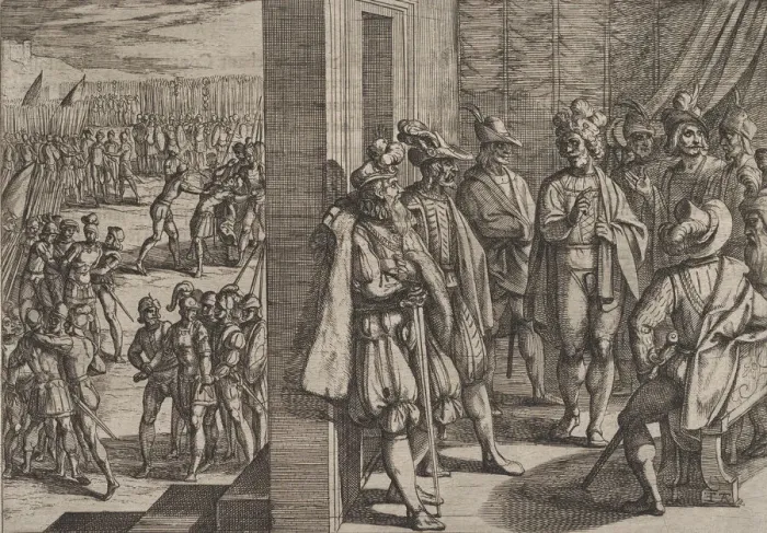 Framed Print : Plate 18: Secret Meeting of Civilis with Other Leaders from Trier Framed Print : Plate 18: Secret Meeting of Civilis with Other Leaders from Trier