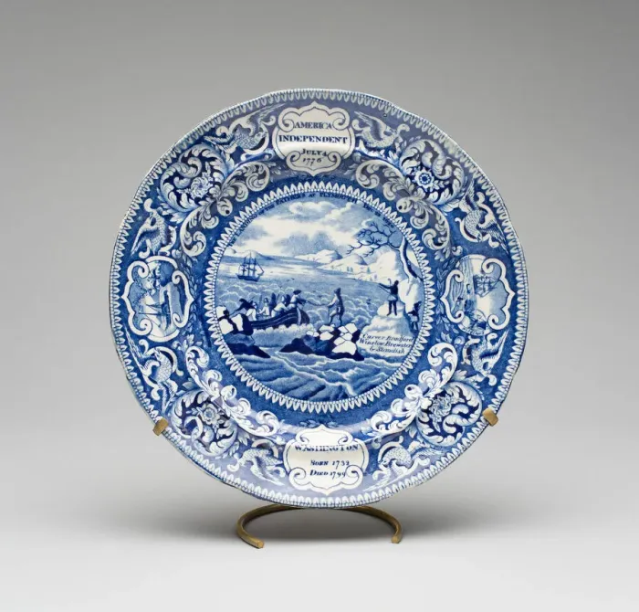 Framed Print : Plate, 1825 / 30. Creator: Enoch Wood & Sons Framed Print : Plate, 1825 / 30. Creator: Enoch Wood & Sons
