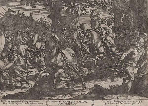 Plate 19: Jacob Killing Absalom, from The Battles of the Old Testament, ca. 1..., ca
