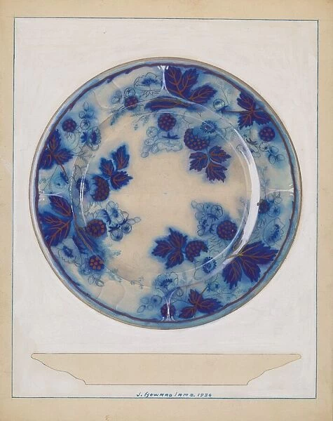 Plate, 1936. Creator: J. Howard Iams