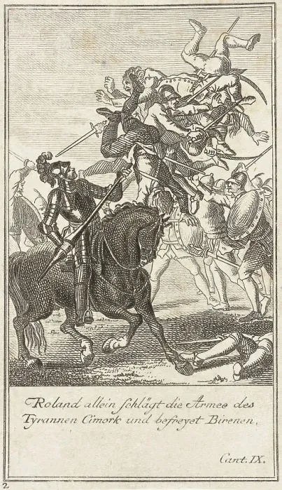 Framed Print : Plate 2 for Ariosto's Orlando Furioso, 1772. Creator: Daniel Berger Framed Print : Plate 2 for Ariosto's Orlando Furioso, 1772. Creator: Daniel Berger