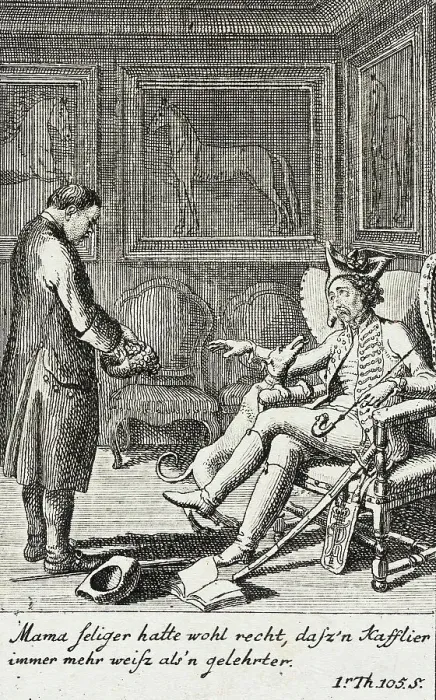 Framed Print : Plate 2 for J.G. Muller's Siegfried von Lindenberg, 1783. Creator: Daniel Nikolaus Chodowiecki