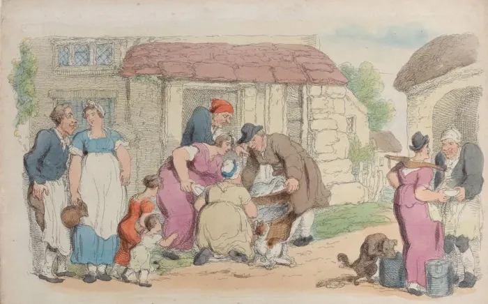 Framed Print : Plate 2, from World in Miniature, 1816. 1816. Creator: Thomas Rowlandson Framed Print : Plate 2, from World in Miniature, 1816. 1816. Creator: Thomas Rowlandson