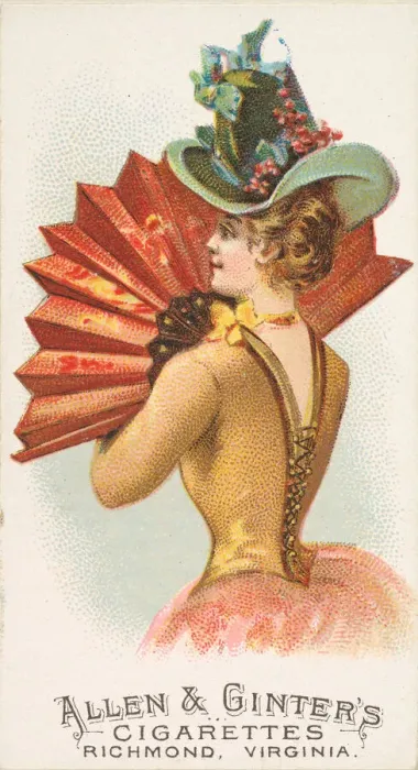 Framed Print : Plate 20, from the Fans of the Period series (N7) for Allen & Framed Print : Plate 20, from the Fans of the Period series (N7) for Allen &