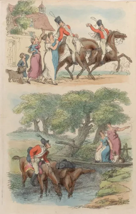 Framed Print : Plate 20, from World in Miniature, 1816. 1816. Creator: Thomas Rowlandson Framed Print : Plate 20, from World in Miniature, 1816. 1816. Creator: Thomas Rowlandson
