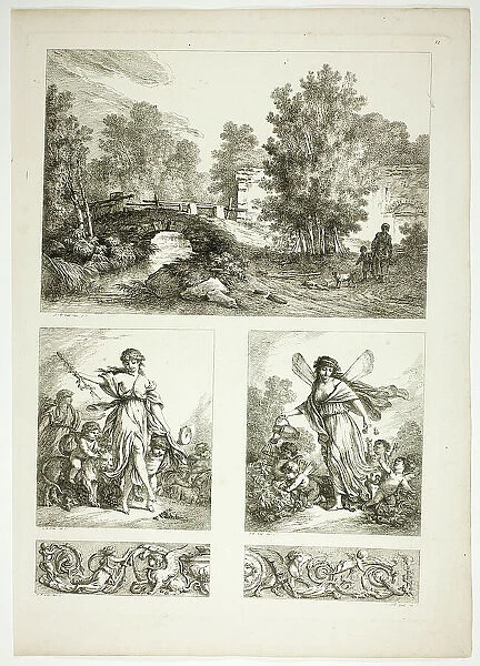 Plate 22 of 38 from Oeuvres de J. B. Huet, 1796–99. Creator: Jean Baptiste Marie Huet