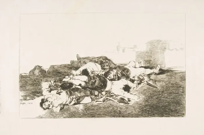 Framed Print : Plate 22 from The Disasters of War (Los Desastres de la Guerra): Even worse Framed Print : Plate 22 from The Disasters of War (Los Desastres de la Guerra): Even worse