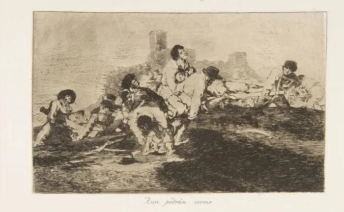 Framed Print : Plate 24 from The Disasters of War (Los Desastres de la Guerra): They Framed Print : Plate 24 from The Disasters of War (Los Desastres de la Guerra): They