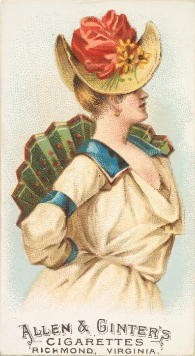 Framed Print : Plate 24, from the Fans of the Period series (N7) for Allen & Framed Print : Plate 24, from the Fans of the Period series (N7) for Allen &