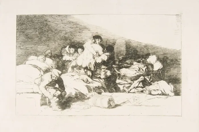 Framed Print : Plate 25 from The Disasters of War (Los Desastres de la Guerra): These too Framed Print : Plate 25 from The Disasters of War (Los Desastres de la Guerra): These too
