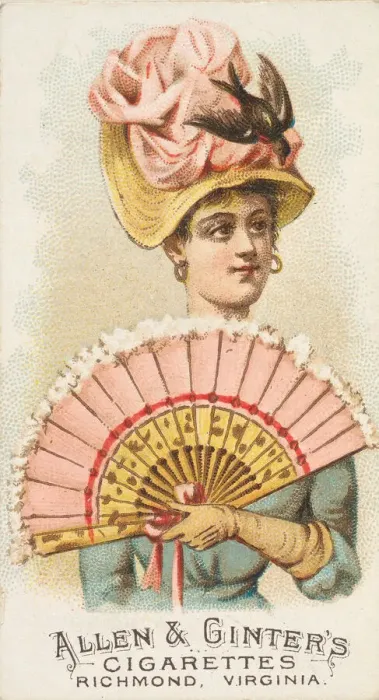 Framed Print : Plate 27, from the Fans of the Period series (N7) for Allen & Framed Print : Plate 27, from the Fans of the Period series (N7) for Allen &