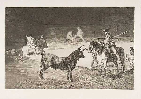 Plate 27 from the Tauromaquia : The celebrated picador, Fernando del Toro