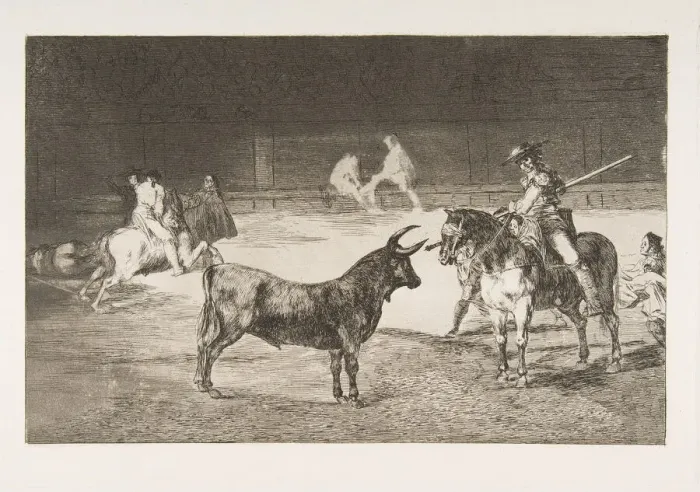 Framed Print : Plate 27 from the Tauromaquia : The celebrated picador, Fernando del Toro Framed Print : Plate 27 from the Tauromaquia : The celebrated picador, Fernando del Toro