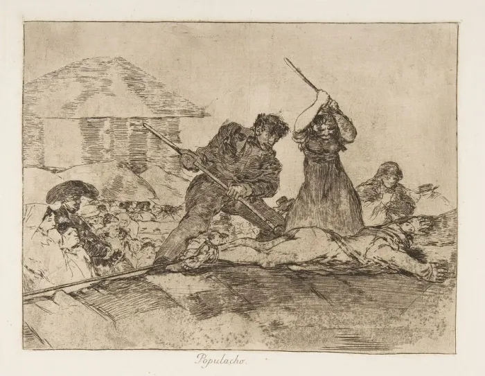 Framed Print : Plate 28 from The Disasters of War (Los Desastres de la Guerra): Rabbl Framed Print : Plate 28 from The Disasters of War (Los Desastres de la Guerra): Rabbl