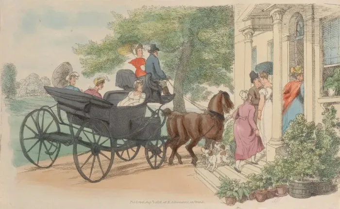 Framed Print : Plate 28, from World in Miniature, 1816. 1816. Creator: Thomas Rowlandson Framed Print : Plate 28, from World in Miniature, 1816. 1816. Creator: Thomas Rowlandson