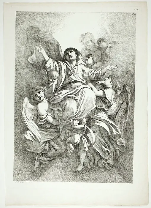 Framed Print : Plate 29 of 38 from Oeuvres de J. B. Huet, 1796–99. Creator: Jean Baptiste Marie Huet Framed Print : Plate 29 of 38 from Oeuvres de J. B. Huet, 1796–99. Creator: Jean Baptiste Marie Huet