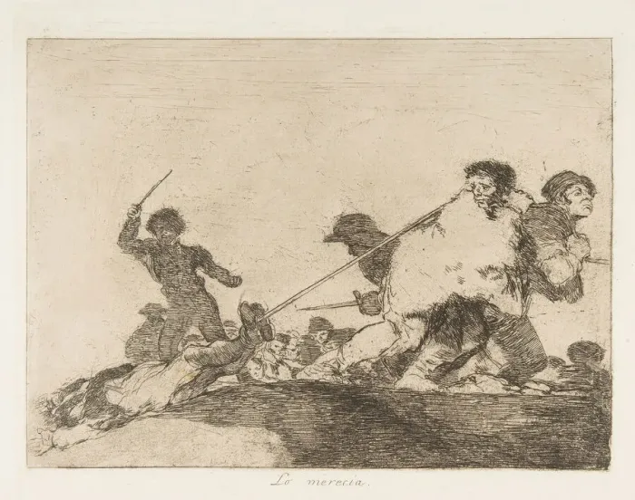 Framed Print : Plate 29 from The Disasters of War (Los Desastres de la Guerra): He Framed Print : Plate 29 from The Disasters of War (Los Desastres de la Guerra): He
