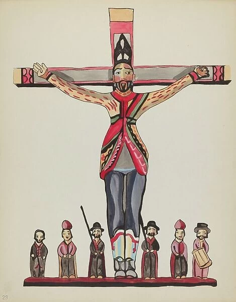 Plate 29: Saint Acacius: From Portfolio 'Spanish Colonial Designs of New Mexico', 1935  /  1942. Creator: Unknown