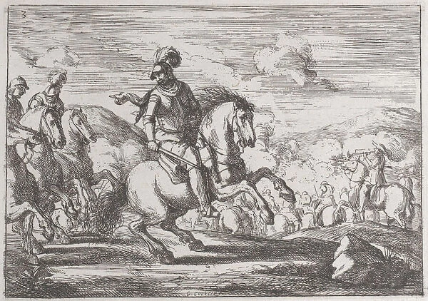 Plate 3: the charge is ordered, 1635-60. Creator: Jacques Courtois