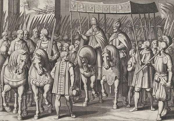 Plate 3: Charles V Crowned Emperor entering Rome with the Pope