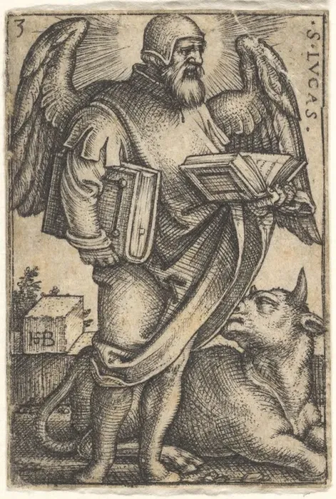 Framed Print : Plate 3: Saint Luke with his head turned in profile to the right, a book in each hand Framed Print : Plate 3: Saint Luke with his head turned in profile to the right, a book in each hand