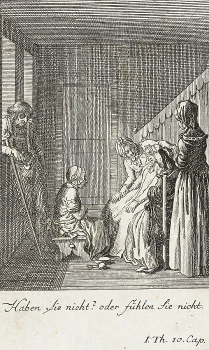 Framed Print : Plate 3 for Thomas Smollett's The Adventures of Peregrine Pickle, 1785. Creator: Daniel Nikolaus Chodowiecki
