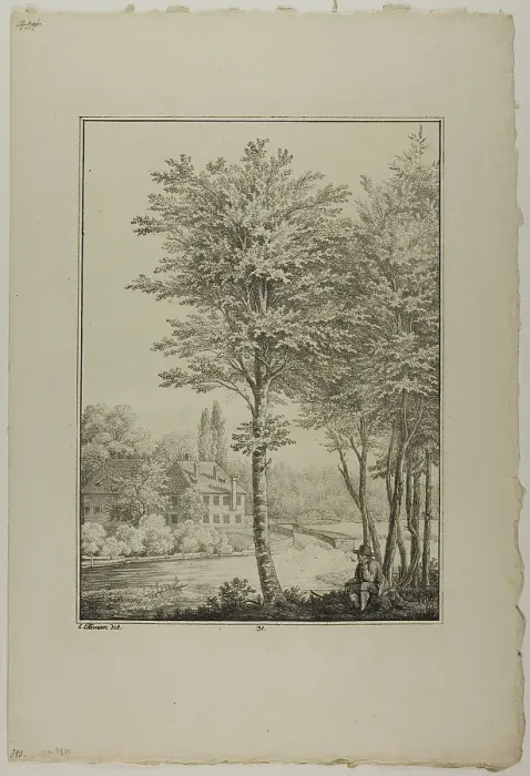 Framed Print : Plate 31 from Blatt Baum und Landschafts Studien, c.1810. Creator: Lorenz Ekemann Alesson Framed Print : Plate 31 from Blatt Baum und Landschafts Studien, c.1810. Creator: Lorenz Ekemann Alesson