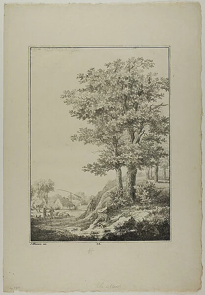 Plate 32 from Blatt Baum und Landschafts Studien, c.1810. Creator: Lorenz Ekemann Alesson