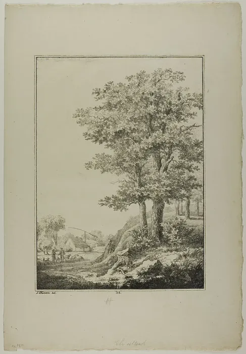 Framed Print : Plate 32 from Blatt Baum und Landschafts Studien, c.1810. Creator: Lorenz Ekemann Alesson Framed Print : Plate 32 from Blatt Baum und Landschafts Studien, c.1810. Creator: Lorenz Ekemann Alesson