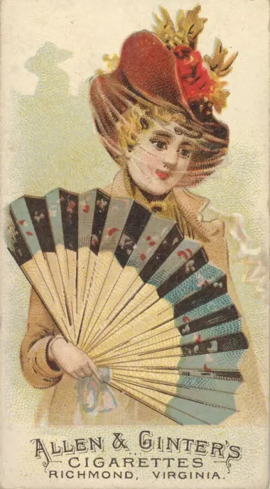 Framed Print : Plate 33, from the Fans of the Period series (N7) for Allen & Framed Print : Plate 33, from the Fans of the Period series (N7) for Allen &