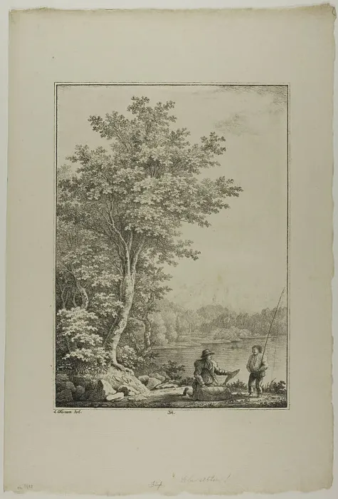 Framed Print : Plate 34 from Blatt Baum und Landschafts Studien, c.1810. Creator: Lorenz Ekemann Alesson Framed Print : Plate 34 from Blatt Baum und Landschafts Studien, c.1810. Creator: Lorenz Ekemann Alesson