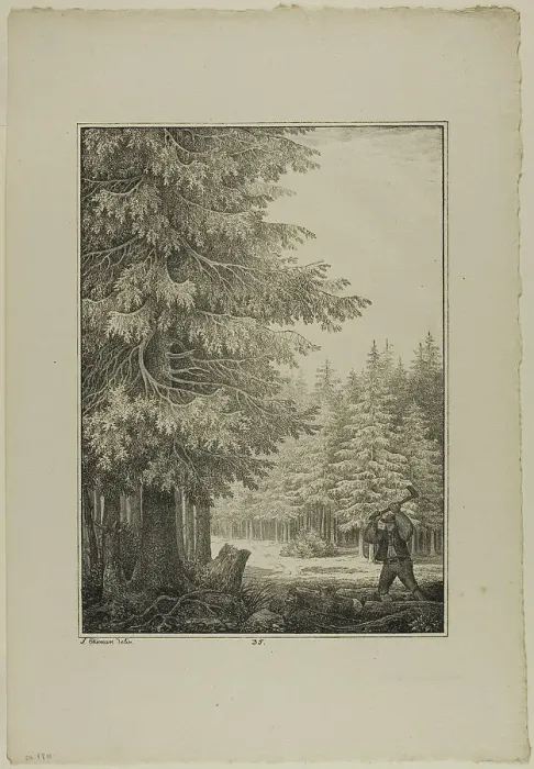 Framed Print : Plate 35 from Blatt Baum und Landschafts Studien, c.1810. Creator: Lorenz Ekemann Alesson Framed Print : Plate 35 from Blatt Baum und Landschafts Studien, c.1810. Creator: Lorenz Ekemann Alesson