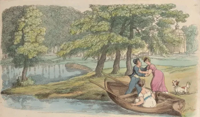 Framed Print : Plate 35, from World in Miniature, 1816. 1816. Creator: Thomas Rowlandson Framed Print : Plate 35, from World in Miniature, 1816. 1816. Creator: Thomas Rowlandson