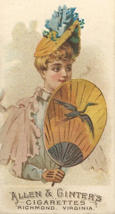 Framed Print : Plate 36, from the Fans of the Period series (N7) for Allen & Framed Print : Plate 36, from the Fans of the Period series (N7) for Allen &
