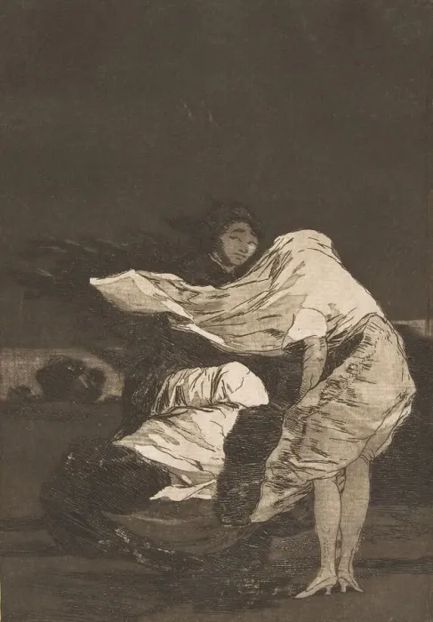 Framed Print : Plate 36 from Los Caprichos: A bad night (Mala noche. ), ca. 1797-98 Framed Print : Plate 36 from Los Caprichos: A bad night (Mala noche. ), ca. 1797-98