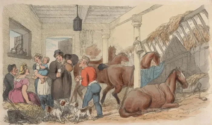 Framed Print : Plate 36, from World in Miniature, 1816. 1816. Creator: Thomas Rowlandson